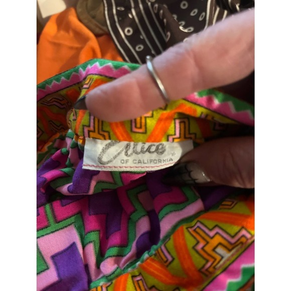 Psychedelic Alice of California wrap skirt from 1960’s - Picture 4 of 5